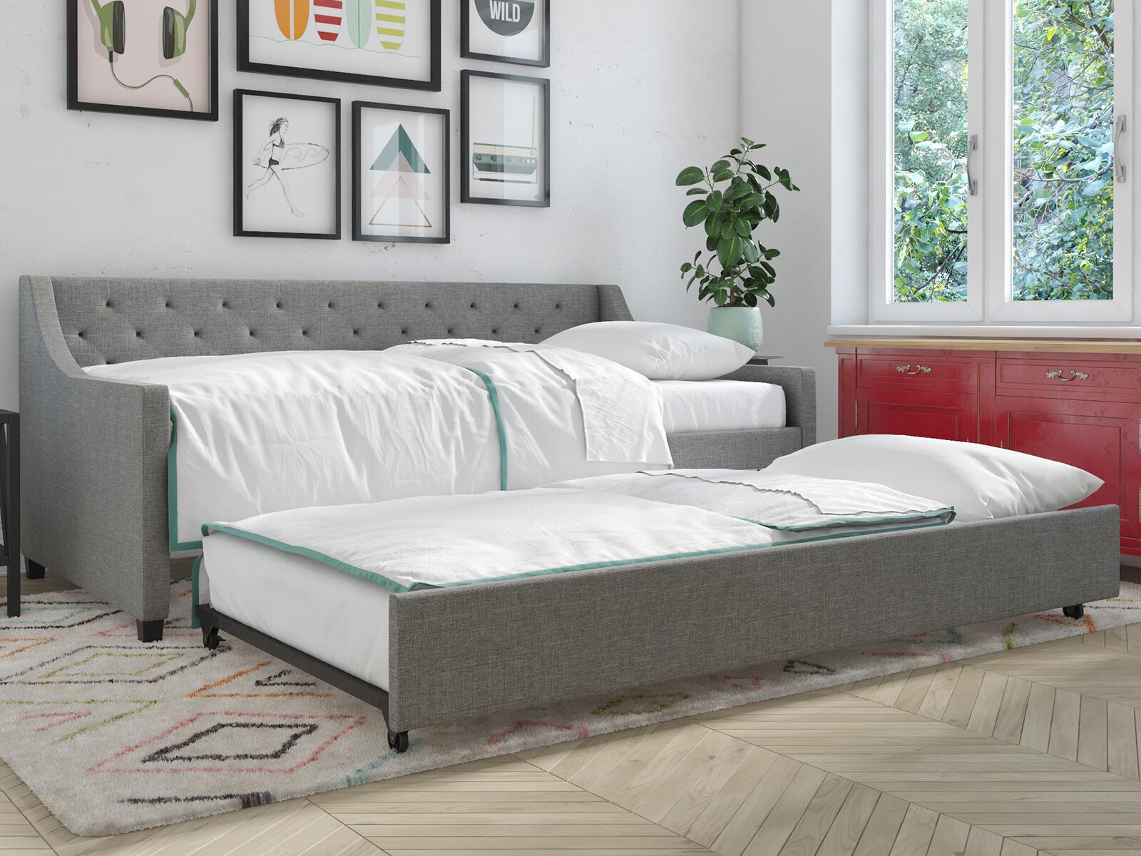 Novogratz Her Majesty Daybed & Trundle